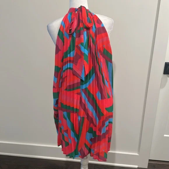 NWT Flying Tomato Halter Neck Pleated Swing Dress Sz M - Picture 7 of 12